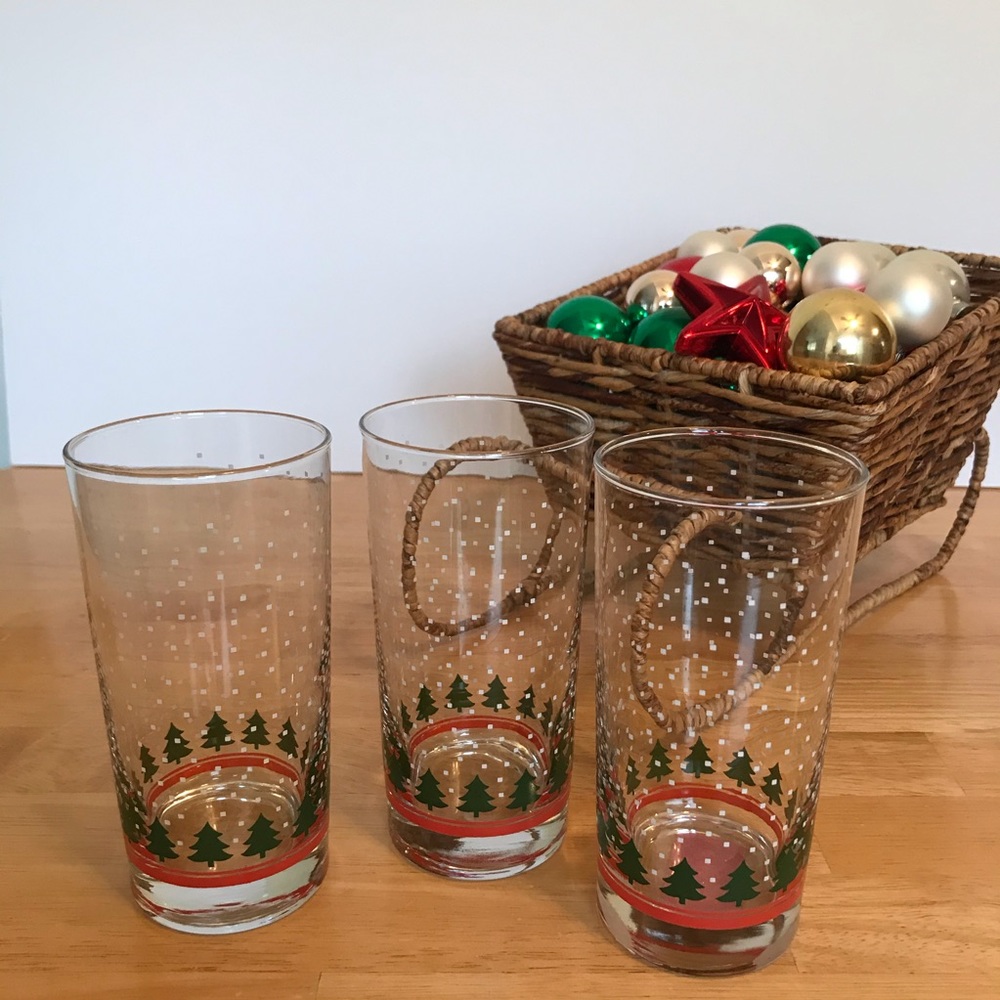 Winter Wonderland Holiday Tumbler Glasses Set of 3 By Libbey